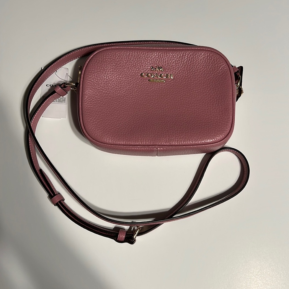 Coach True Pink Leather Mini Jamie Camera Crossbody Bag - Picture 6 of 9
